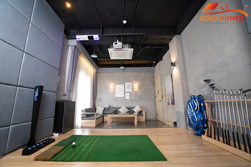 Một phòng golf 3D OKONGOLF President sang trọng của khách hàng
