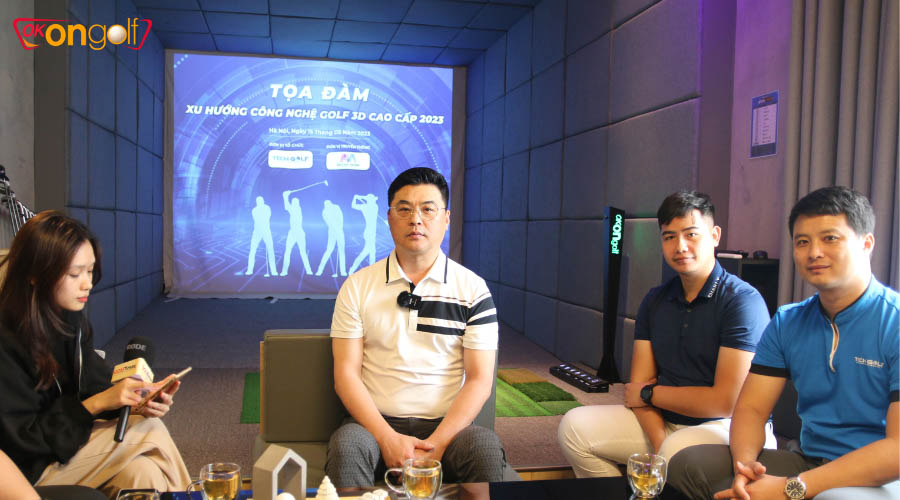 Huấn luyện viên Jung Sung Pil chia sẻ tại tọa đàm xu hướng công nghệ golf 3D