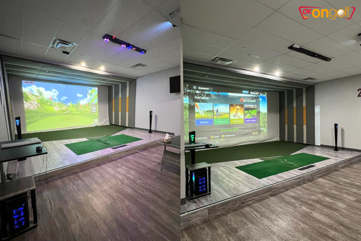 Phòng golf 3D Okongolf được rất nhiều golfer ưa chuộng