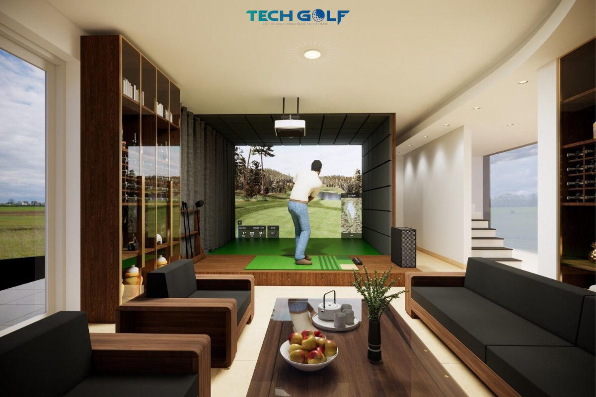 Phòng golf 3D Okongolf đẳng cấp, sang trọng và hiện đại được các golfer ưa chuộng